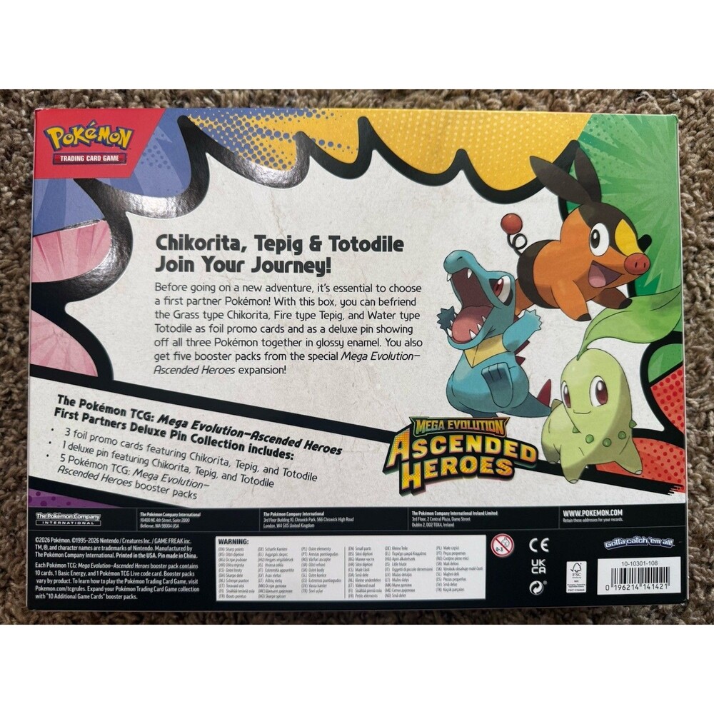 Pokemon Ascended Heroes First Partners Deluxe Pin Collection - Picture 2 of 2